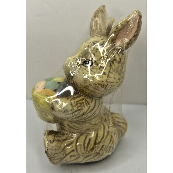 Vintage Spring Easter Bunny Candle New in Packaging 4" SKU H374 - Picture 2 of 4